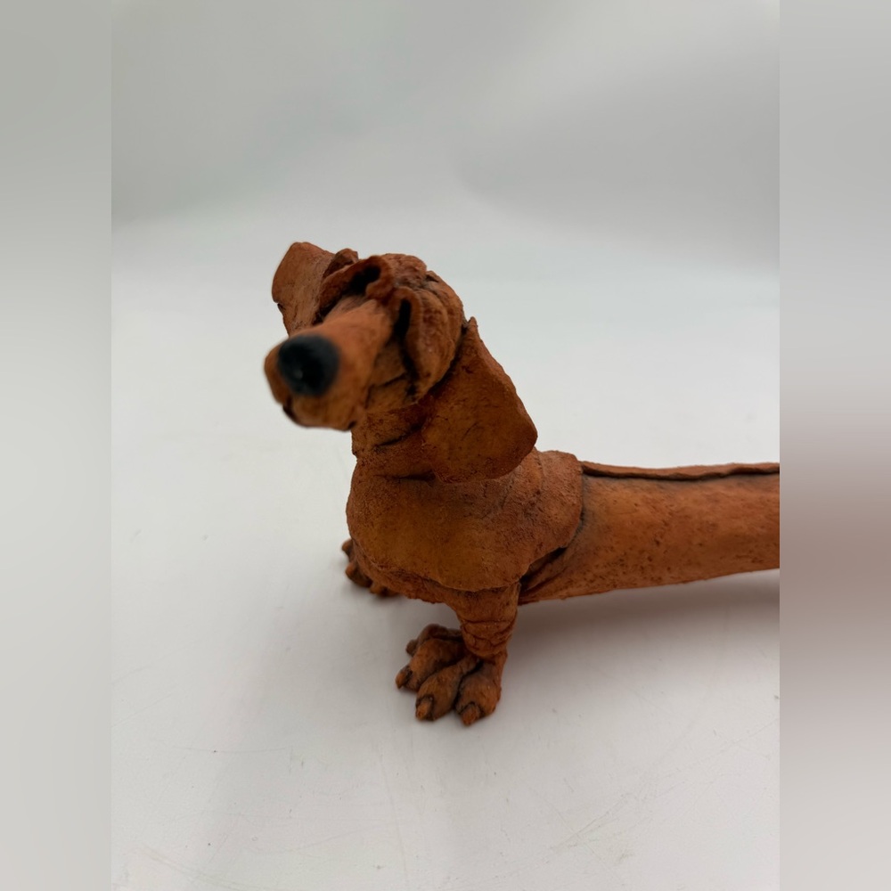 A Breed Apart Dachshund Dog Figurine Red Iggy Name Tag 2001 Country Artists Vtg. - Picture 2 of 10